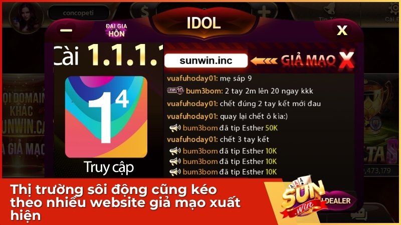 Thị trường sôi động cũng kéo theo nhiều website giả mạo xuất hiện